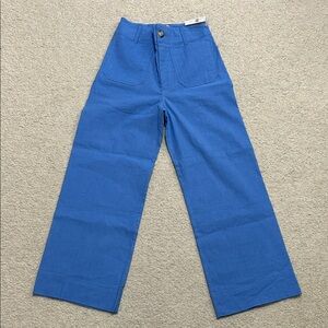 Maeve Bright Blue Wide-Leg Pants